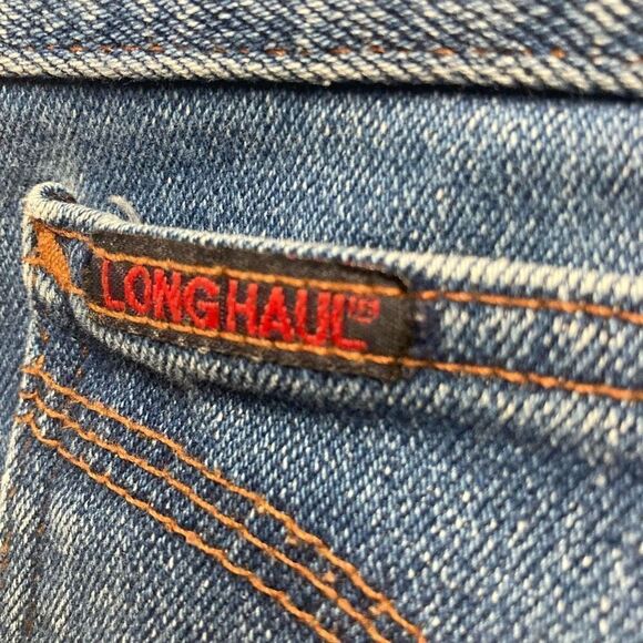 LONG HAUL Men’s Jeans‎ Size 40/30 Blue Hand Measures approx 38X27 - Picture 5 of 12